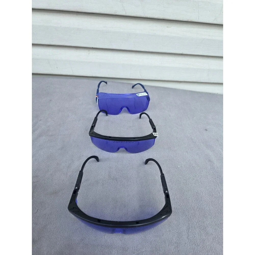 Lot of 3 Purple Laser Safety Glasses Sperian Honeywell OD 5.2 592-596nm